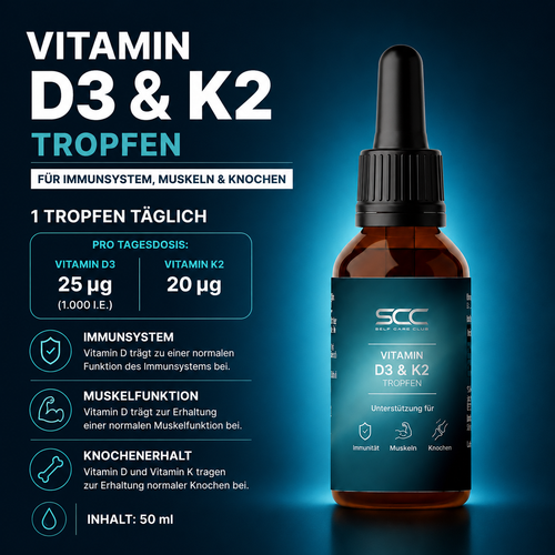 Vitamin D3 + K2 Tropfen